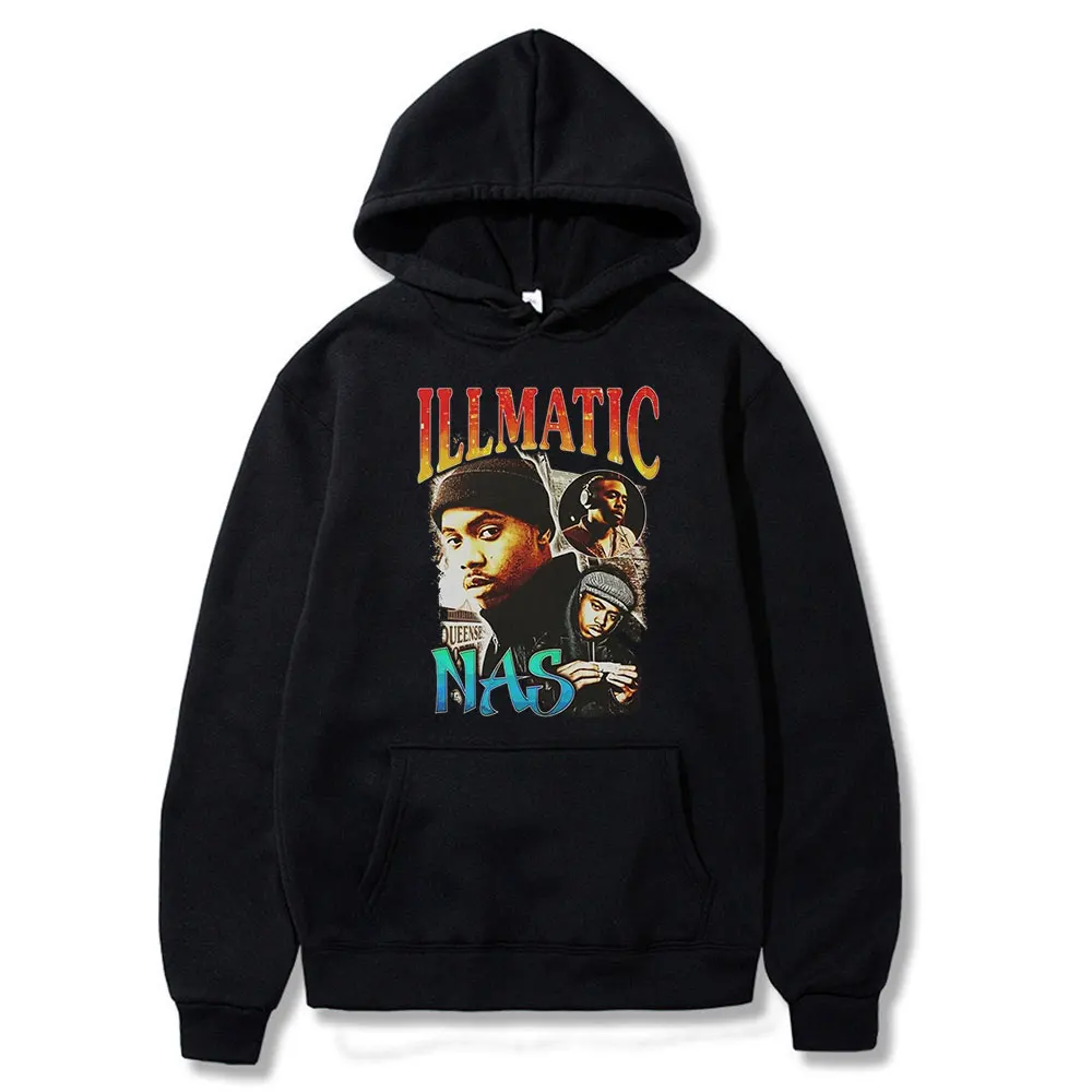 

2021 Hot Sale Popular Nas Illmatic Printed Couple Hoodie Four Seasons Hoodies Hip-pop Streeteears Oversized High Quality Clothes