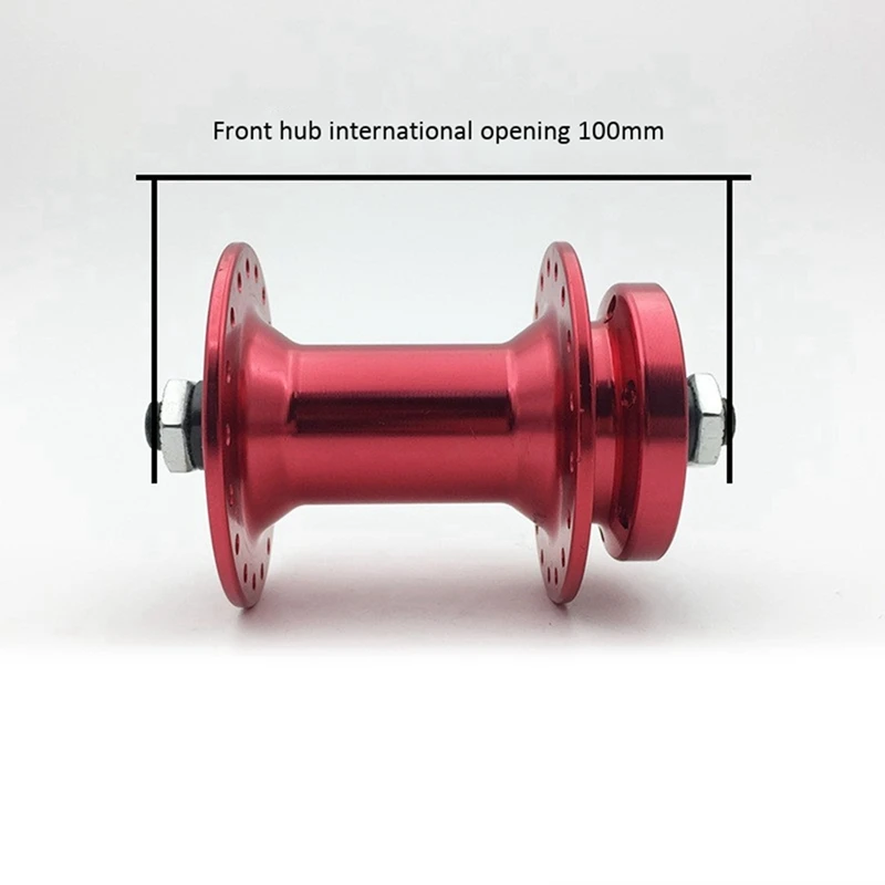 

1 Pair 100/135mm Mountain Bike Disc Brake Hub Red with 2Pcs LED Armband, LED Armband Reflective Running Gear