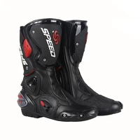motorcycle boots men women riding mid calf ankle protective shoes moto motorbike equipment racing long boot b1001