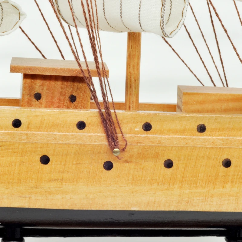 Белая парусная лодка Luckk классические деревянные парусные лодки ручной работы