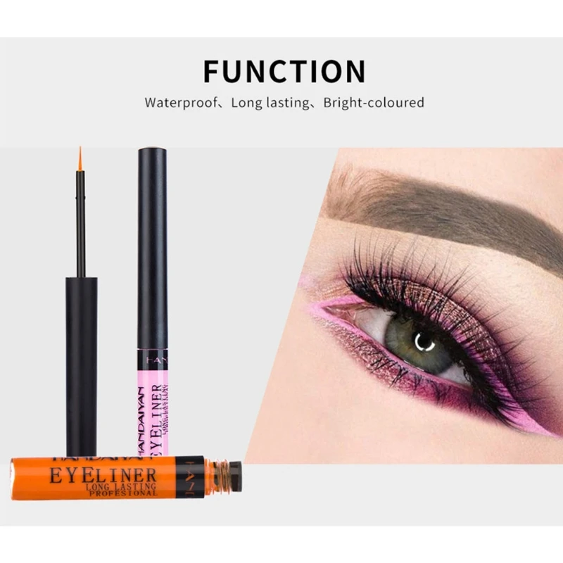 

12 Colors Matte Colorful Liquid Eyeliner Set Color Gel Eyeliners Waterproof High Pigmented Smudgeproof Long Lasting Makeup Tool
