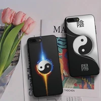 eight diagrams taiji yin yang unique design phone case fundas shell cover for iphone 6 6s 7 8 plus xr x xs 11 12 13 mini pro max