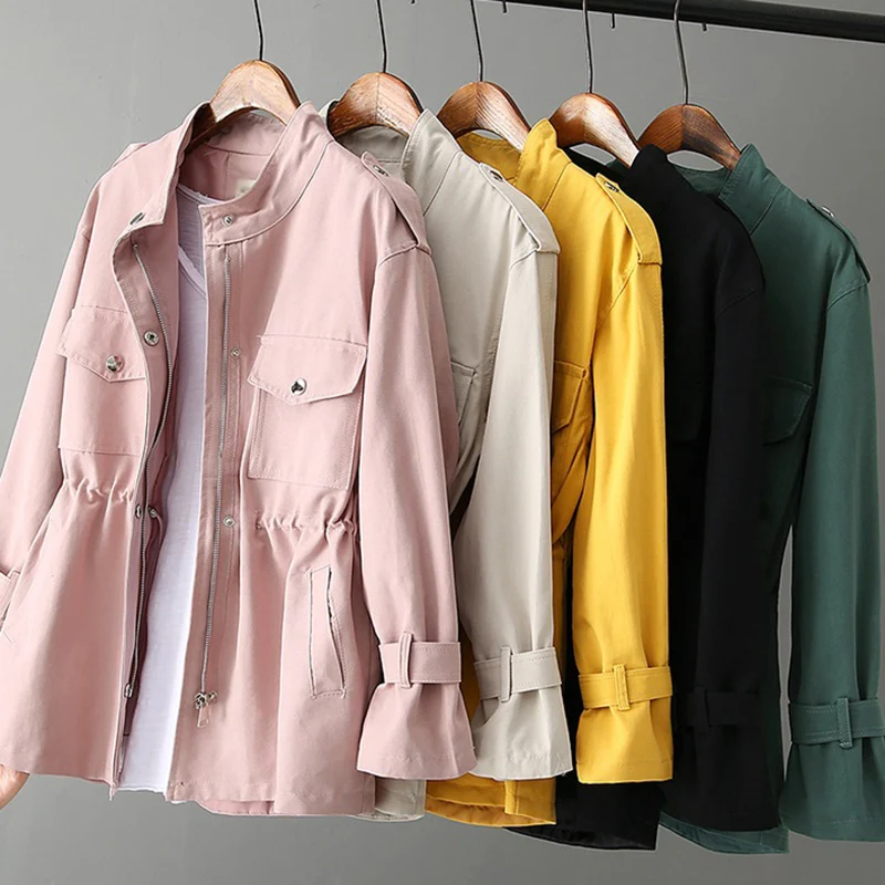 Женский Длинный Тренч весна осень британский стиль модная Корейская Свободная