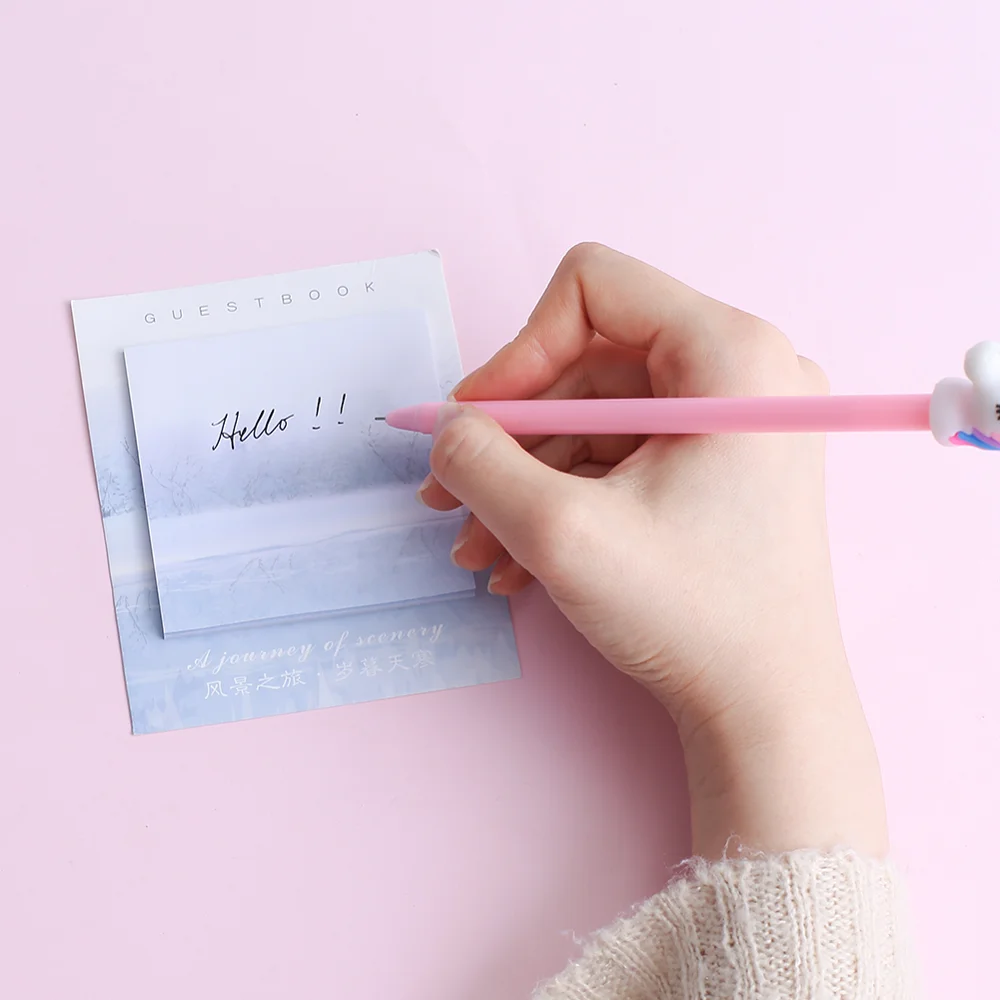 

Vintage Oil Painting Memo Pad Sticky Note To do List Planner Stationery Nature School Office Accessory Supply Notepad Paper Kit