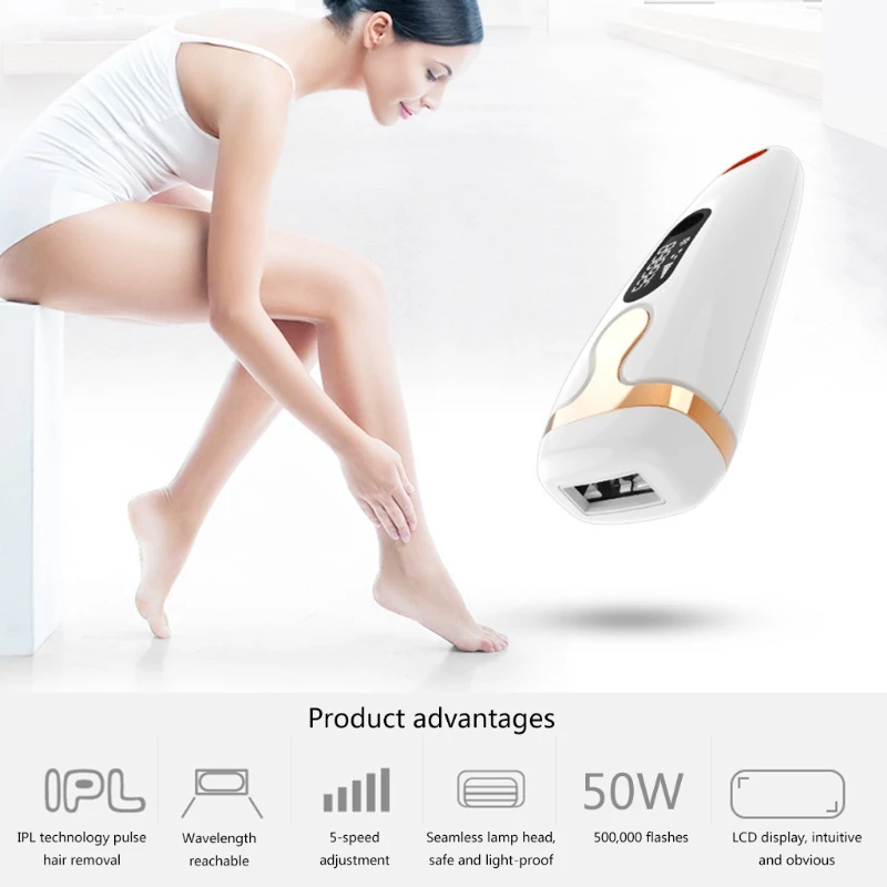 

IPL Hair Removal Electric Epilator Fast Flash Intense Pulsed Light Permanent Bikini Armpit Trimmer Machine