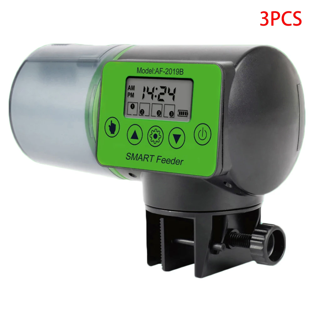 

3 PCS fish tank automatic feeder intelligent timing automatic feeder aquarium automatic feeder large-capacity fish feeder