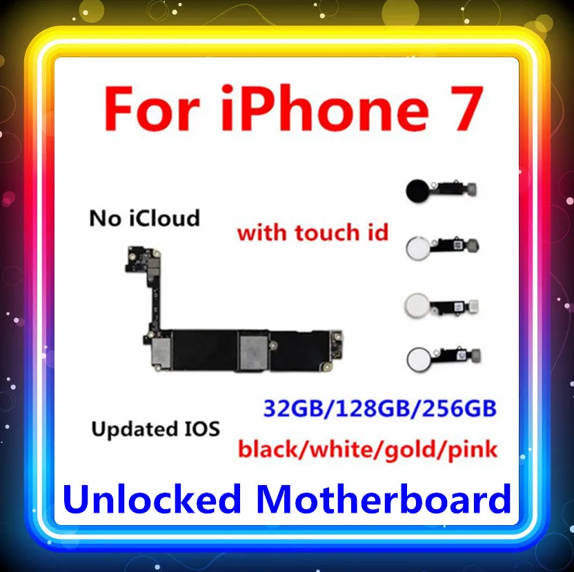 Для iPhone 8 материнская плата для iPhone 8 материнская плата с/withtout Touch ID Хорошая рабочая оригинальная Заводская разблокированная задняя камера