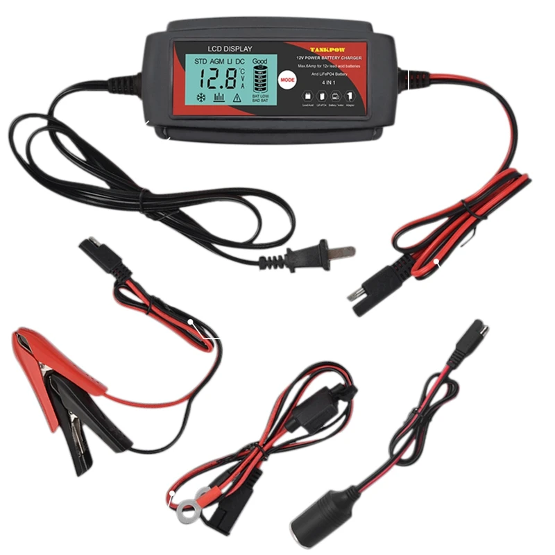 

Plug Car Jump Starter Emergency 12V Power Bank Battery Charger with LCD Display Car Battery Booster Buster
