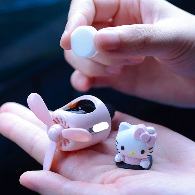 Car Air Freshener Auto Accessories Interior Perfume Kitty On A/c Conditioning Outlet Diffuser Anime Genuine | Автомобили и