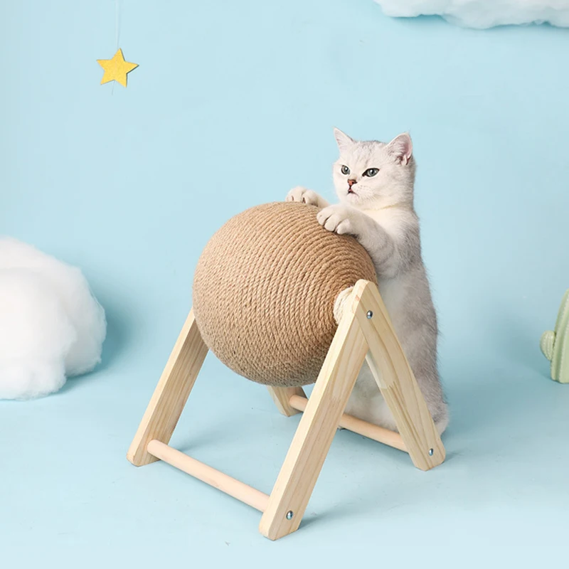 

Cat Scratching Ball Toy Kitten Paws Toys Crawling Sisal Rope Ball Board Grinding Wear-resistant Cats Scratcher Dropshipping