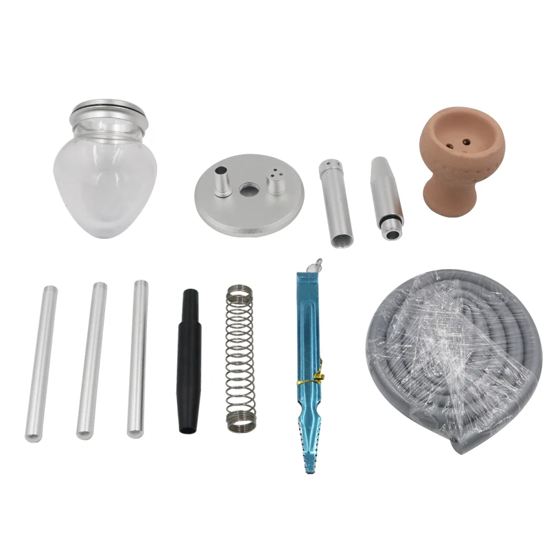 Портативный кальян набор для кальяна с искусственной керамической чашей из