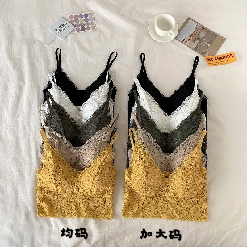 Кружевное красивое нижнее белье большого размера без кольца с нагрудной