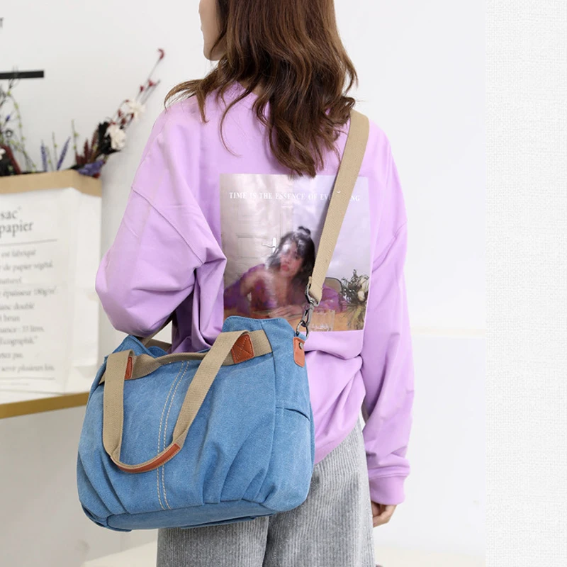 

Холщовые дамские сумочки высокого качества, Повседневная Уличная женская сумка, холщовые сумки на плечо для большой комнаты, холщовая ручн...