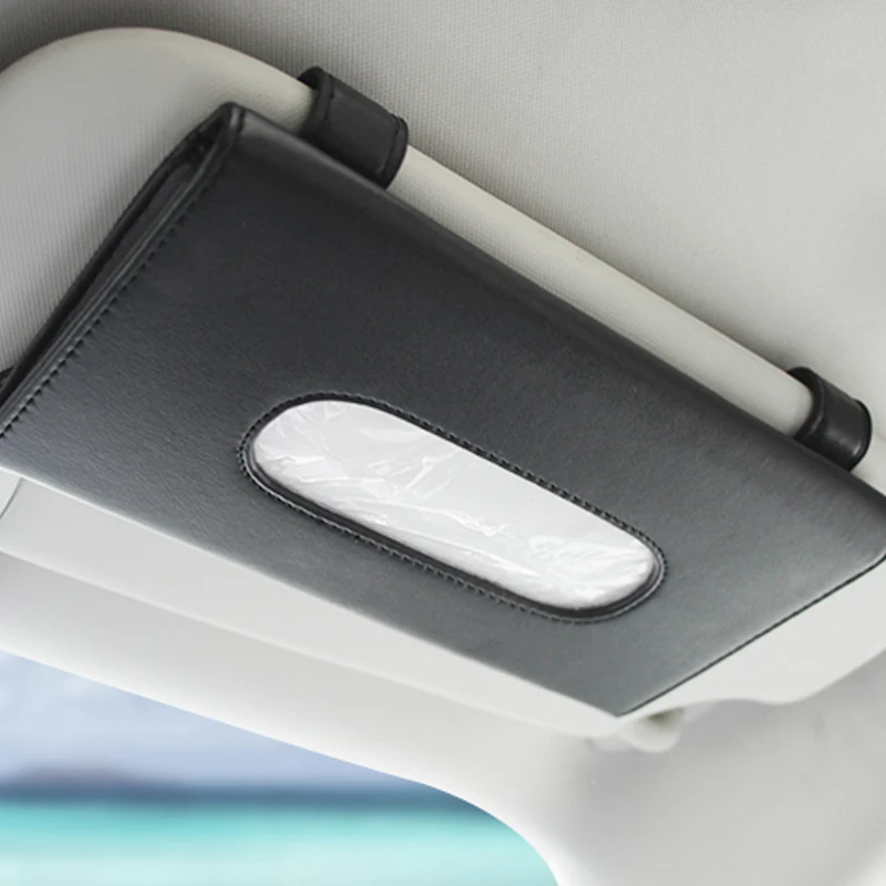 1 Pcs Car Tissue Box Towel Sets Car Sun Visor Tissue Box Holder Auto Interior Storage Decoration for BMW Car Accessories 