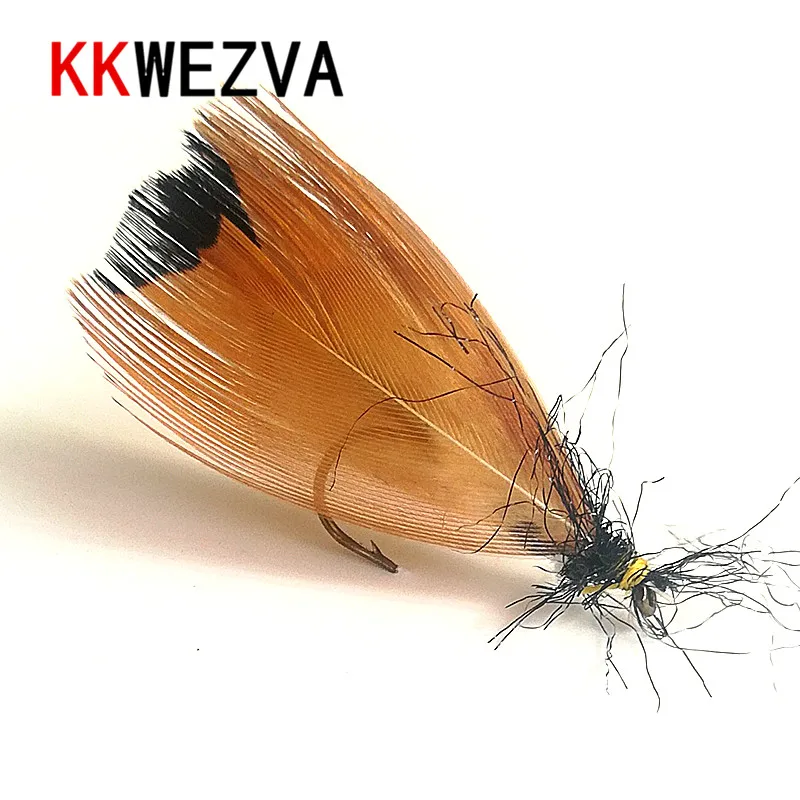 

KKWEZVA 18pcs Fishing Lure Butter fly Insects Style Salmon Flies Trout Single Dry Fly Fishing Lures Fishing Tackle