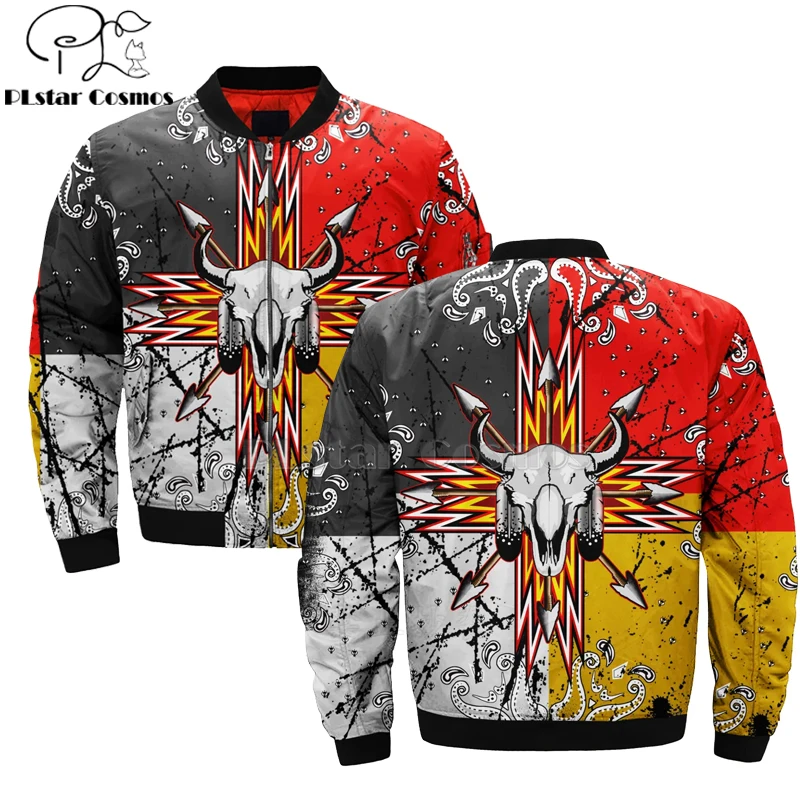 Native Indian wolf lion tiger 3D мужская куртка бомбер с капюшоном для мужчин и женщин Новый