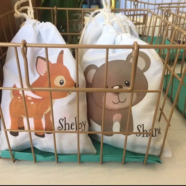 

Woodland Animals Birthday Favor Bags Candy Bags Gift Bags Forest Baby Shower Favor Bags Woodland Animals Party Decoration
