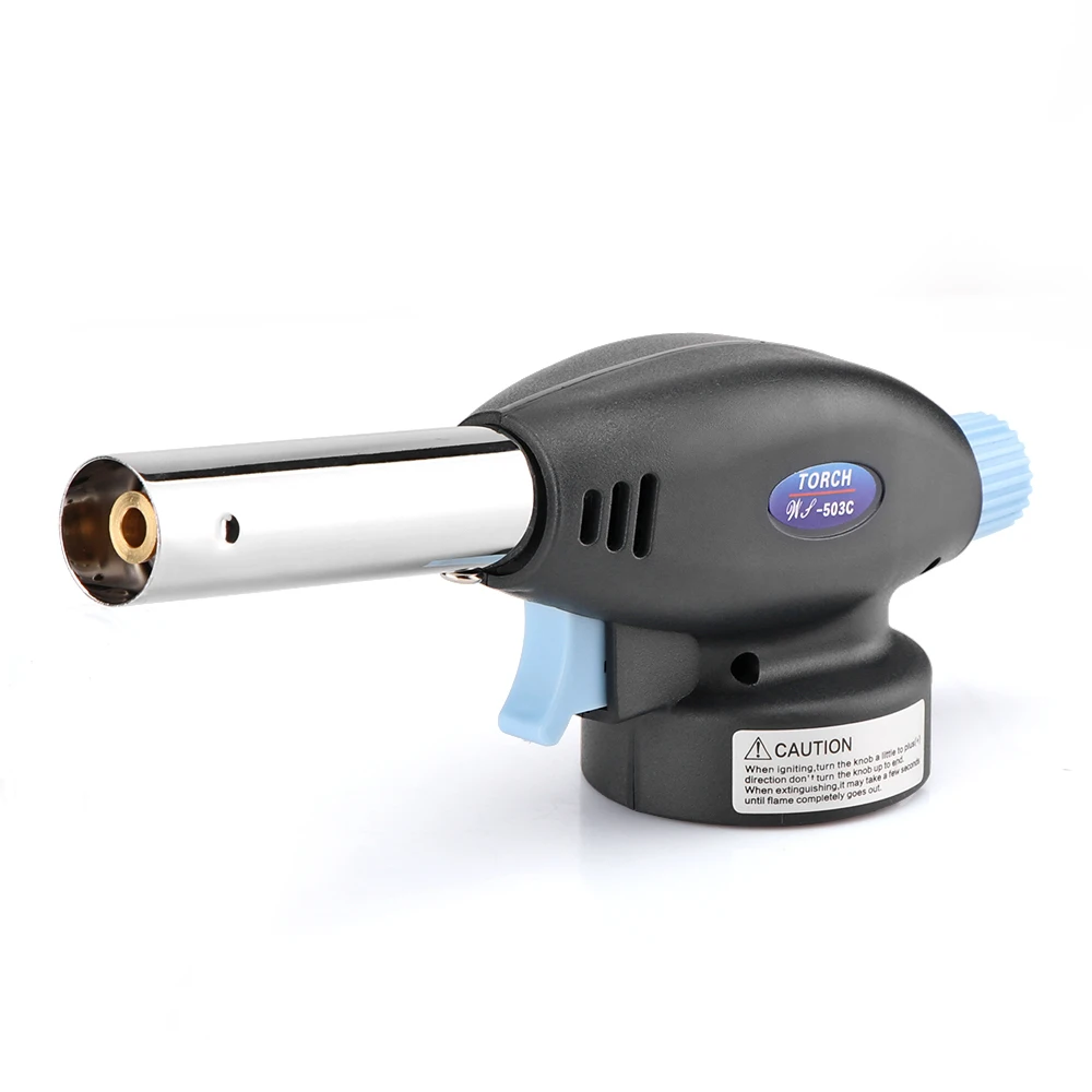 Безопасная медная газовая горелка с электронным поджигом бутановый пистолет