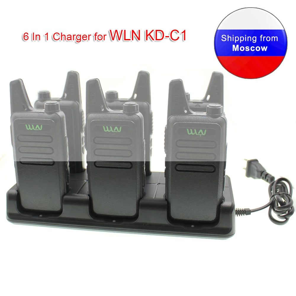 Портативная рация WLN 6 в 1 зарядное устройство для мини радио KDC1 UHF двухсторонняя