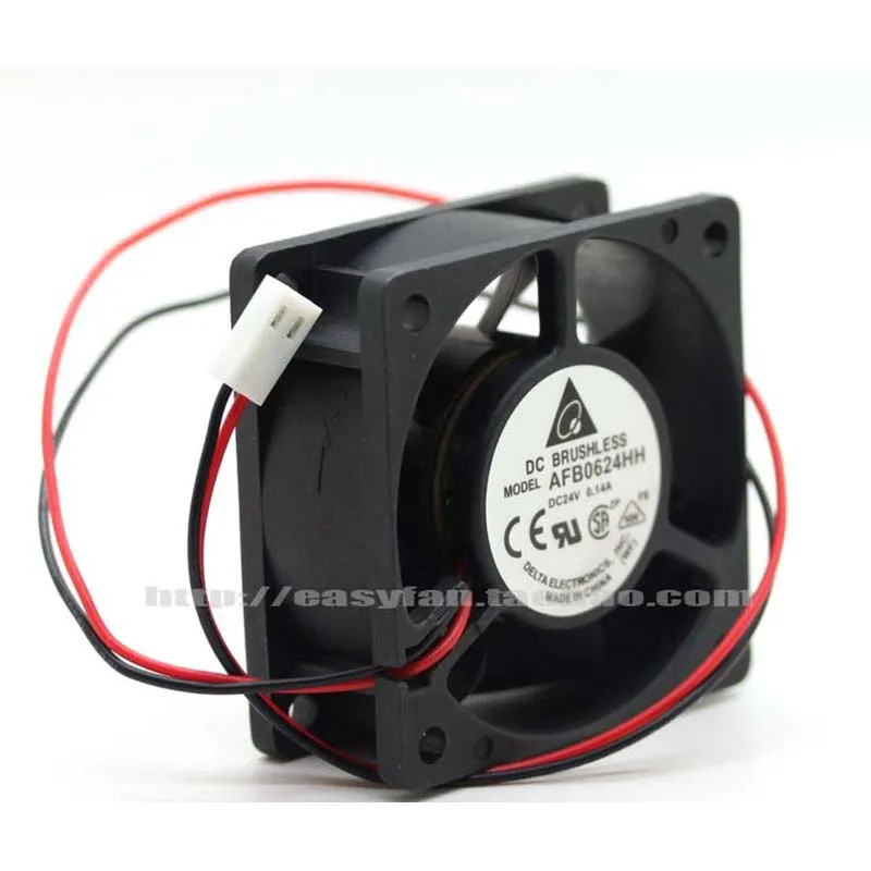 

New Delta AFB0624HH 6025 24V 0.14A 6cm high air volume ball frequency converter fan 60x60x25mm cooling fan cooler