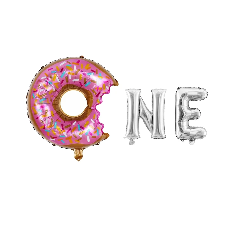 Шары из фольги конфетти шары латекса набор для декора один пончик | Дом и сад