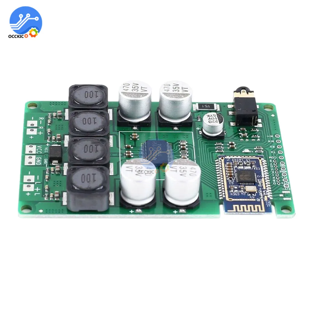 Плата усилителя TPA3118 Bluetooth 5 0 аудиоприемник со стереозвуком AUX 30 Вт + Вт/20 для