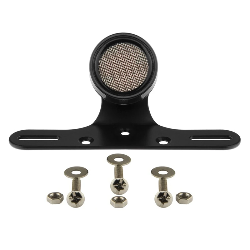 

Motorcycle Retro LED Mesh Grill Tail Light License Plate Rear Brake Stop Signal Lighting with Bracket