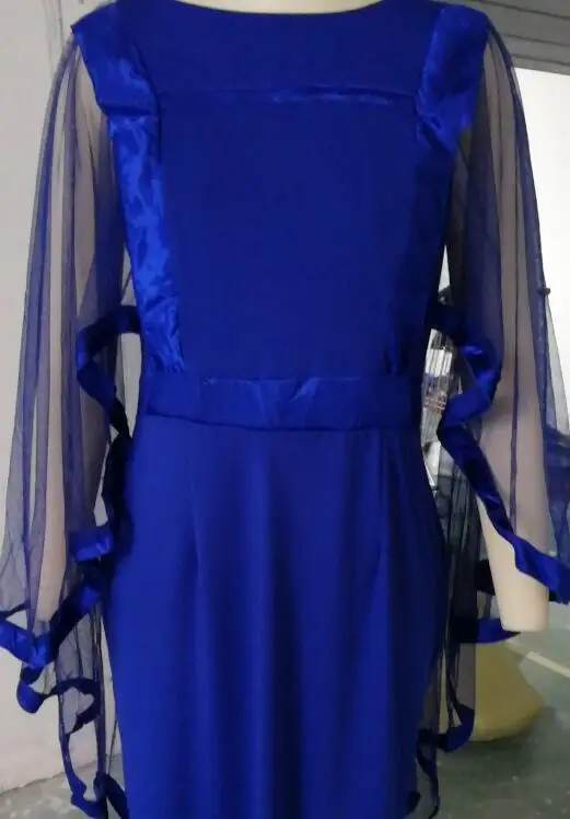 

2020 Mother Dresses Suit Chiffon Elegant Wedding Party Gown Cloak Sleeve Spring Summer Dress Women Oversize Plus Size 5XL