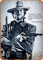unidwod clint eastwood classic cowboy 8 x 12 inches vintage metal tin sign for home bar pub garage decor gifts
