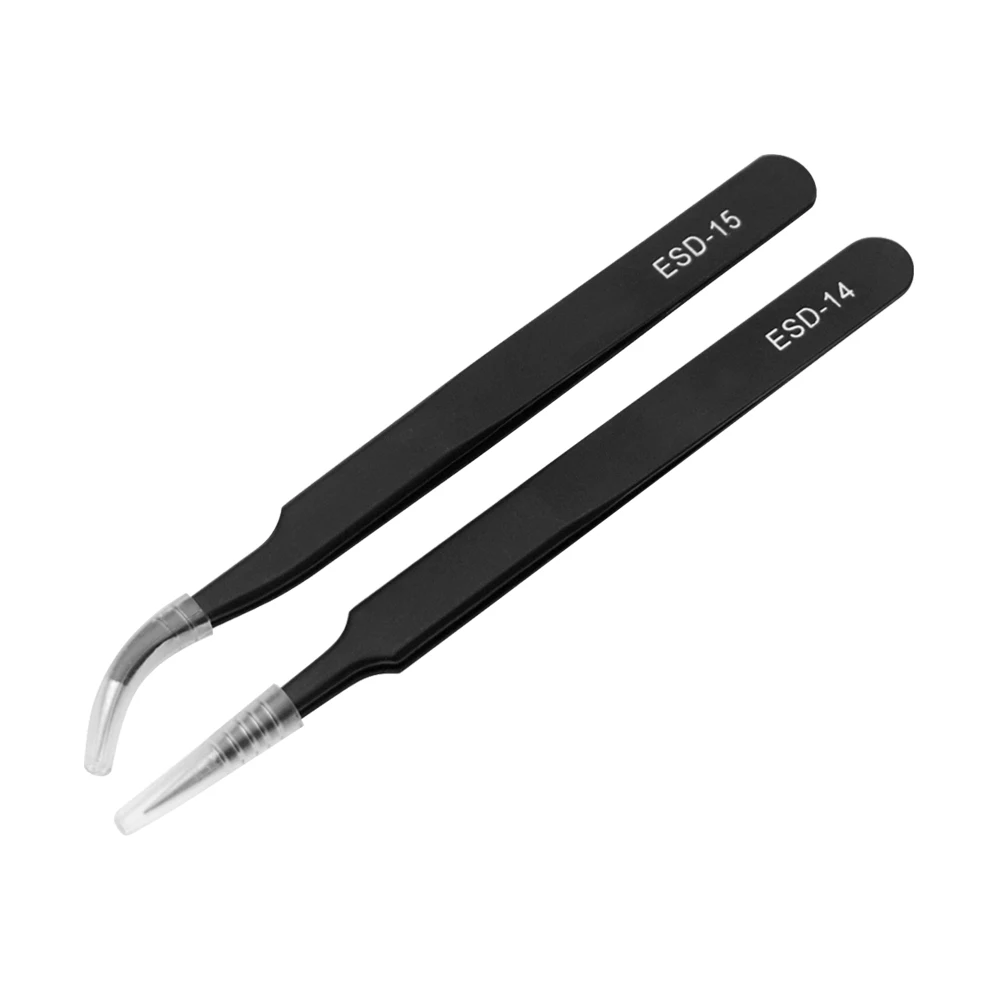 Фотоэлемент антистатический заостренный Изогнутый пинцет с зажимами