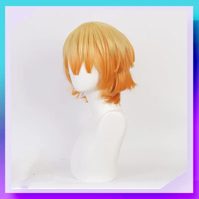 Парик для косплея киметасу из Желтый Аниме термостойкий синтетический 25