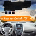 Коврик для приборной панели автомобиля, для Nissan Versa Sedan N17 Almera Sunny Latio 2011  2018