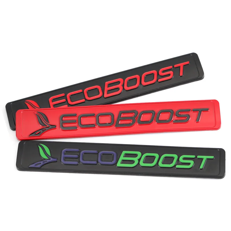 Металлическая наклейка Ecoboost эмблема значок для Ford Focus 2 3 4 Fiesta Kuga Escape Mondeo Edge Ecosport