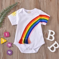 talloly explosive romper jumpsuit summer rainbow romper baby baby clothing factory outlet