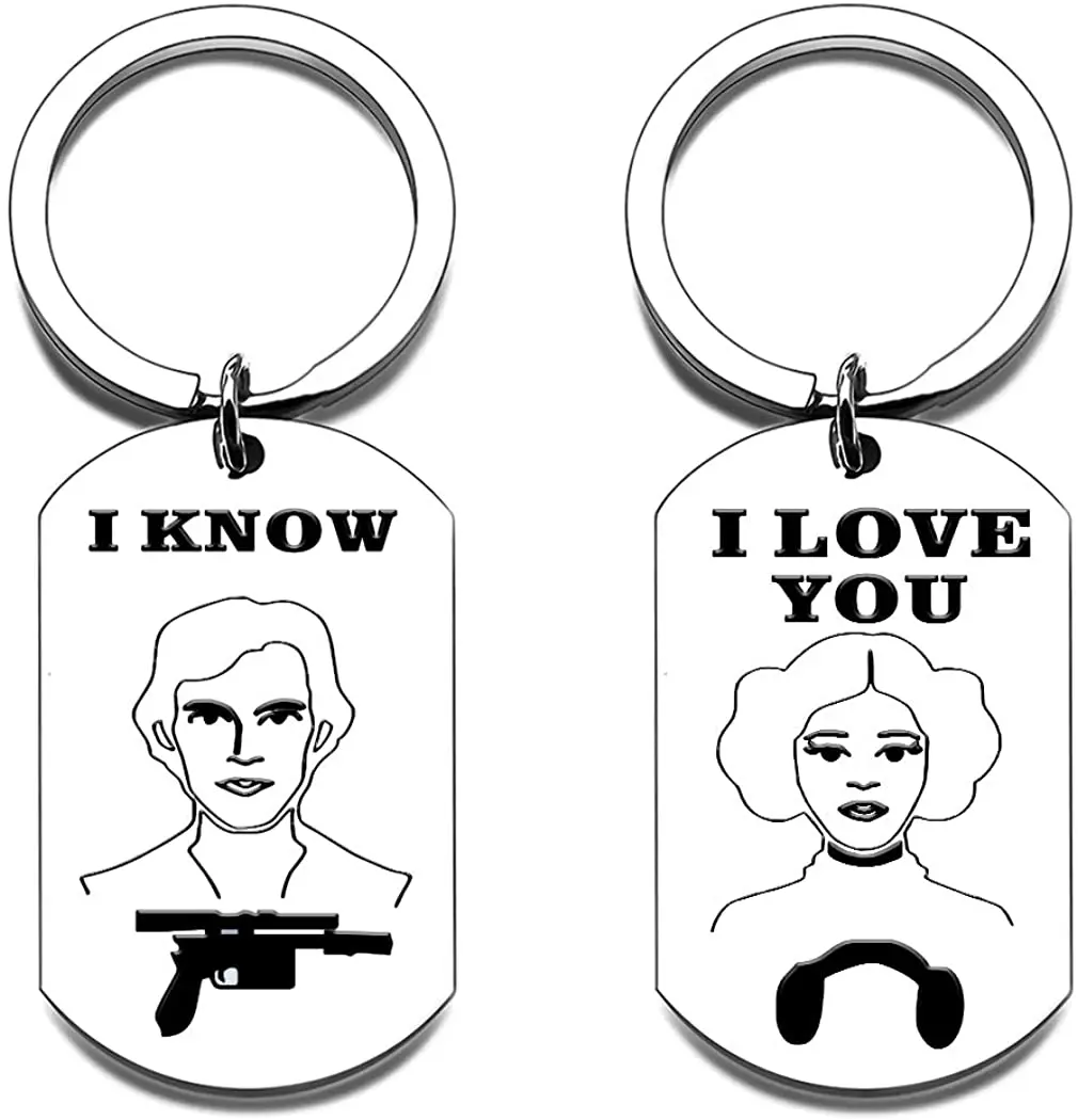 Парный пазл брелок для ключей подарки я люблю тебя знаю на день Святого Валентина