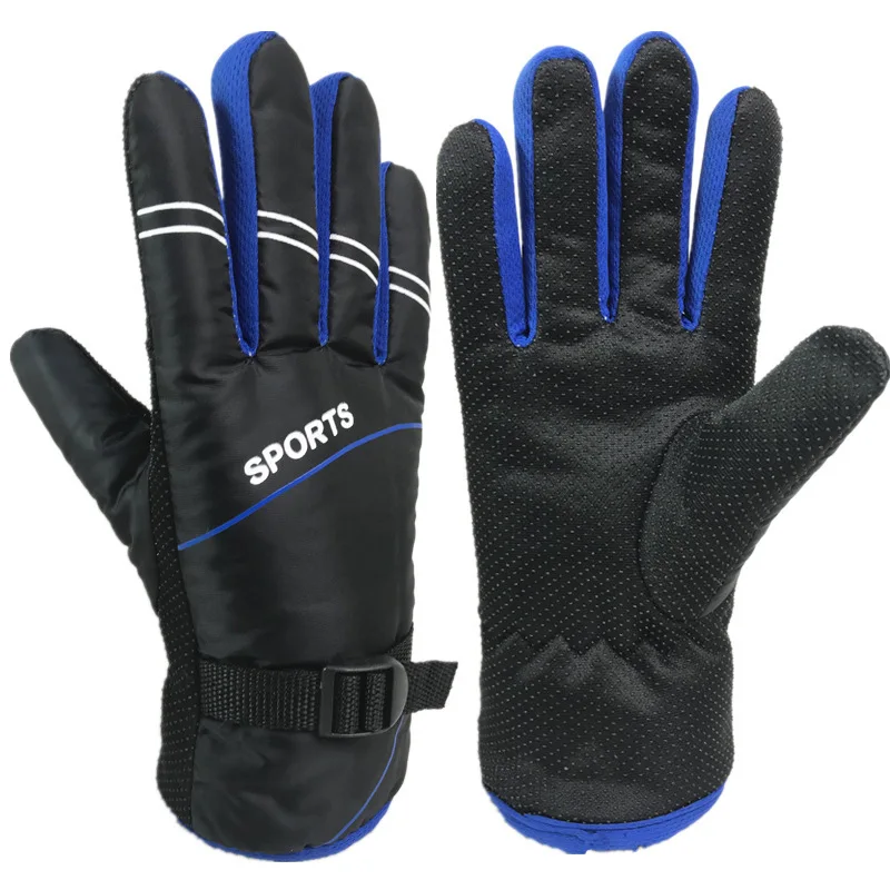 

Зимние Утепленные бархатные ветрозащитные теплые перчатки для мотоцикла на открытом воздухе для катания на лыжах ветрозащитные непромока...