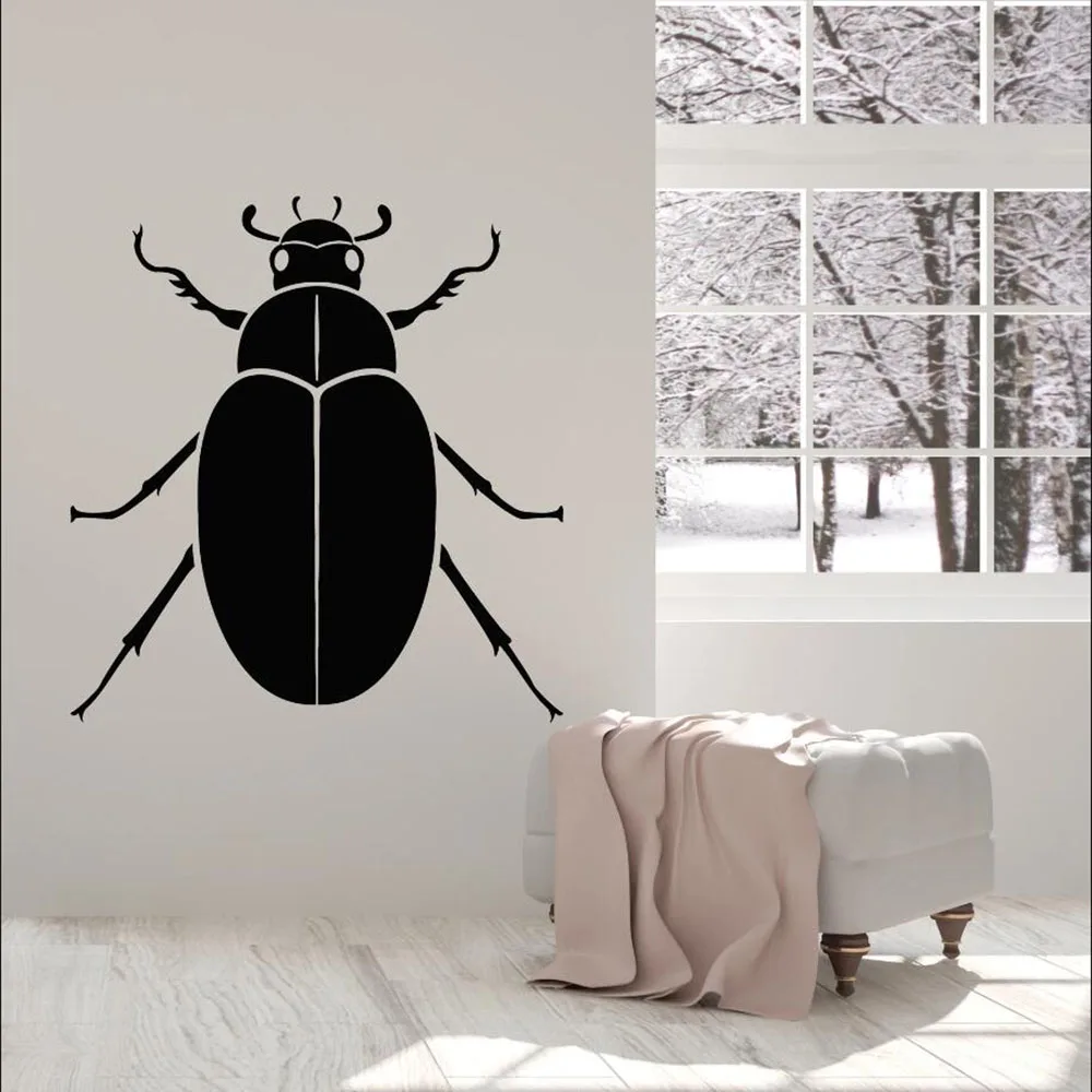 

Beatle Insect Splendor Of Nature Children's Room Wall Stickers Mural Kids Room House Decoration Removable Wall Decals P145
