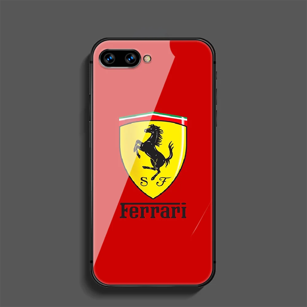 

Sporting Car Ferrari Phone Tempered Glass Case Cover For Huawei Honor Nova 5T 71 8A 8X 8 9X 9 10 10I 20 30 Pro Lite Black