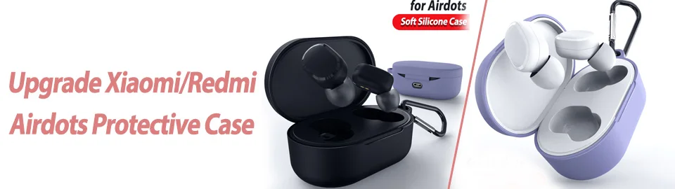 Защитный чехол для Xiaomi mi Airdots Red mi Air Dots dot силиконовый чехол беспроводной Bluetooth чехол для наушников