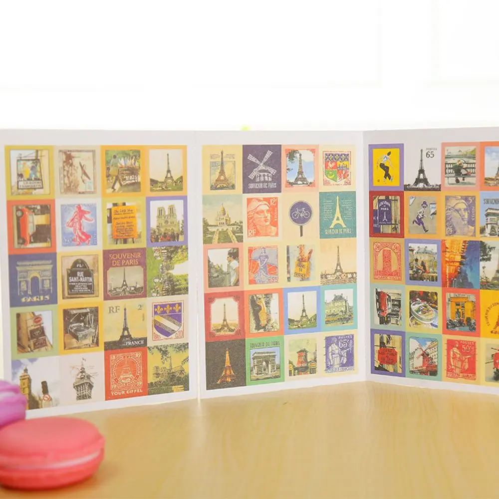 80 шт (4 листов) &quotсделай сам&quot Винтаж Ретро штамп планировщика наклейки Лондон