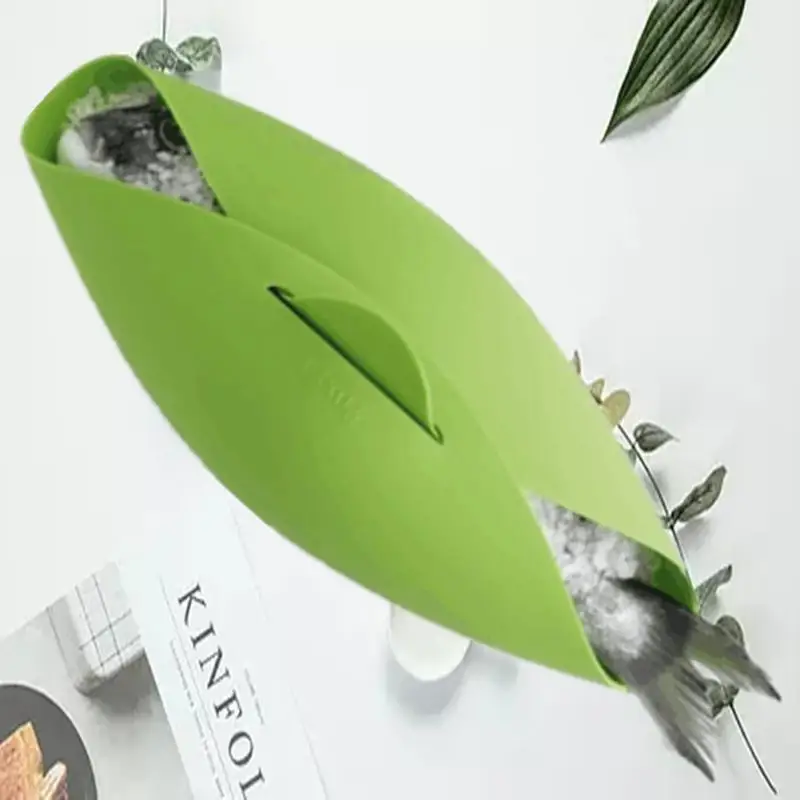 

Multifunctional Food Grade Silicone Folding Bowl Fish Steam Bowl Heat Resistant Food Storage Container Cooking Bowl Kitchen Tool