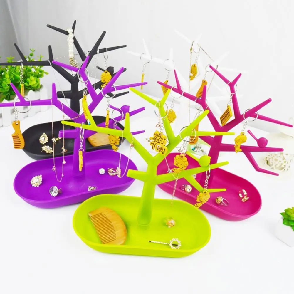 Деревянная пластиковая стойка для ювелирных изделий колье браслет серьги