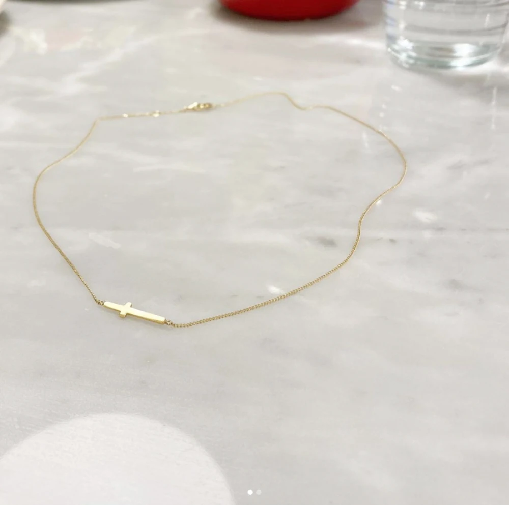 Ожерелье женское из серебра 925 пробы с крестом | Украшения и аксессуары