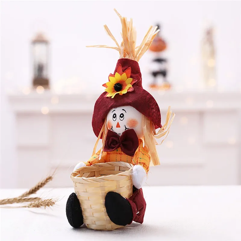 Кукла фруктовая чаша Хэллоуин привидение корзина для конфет ручная работа