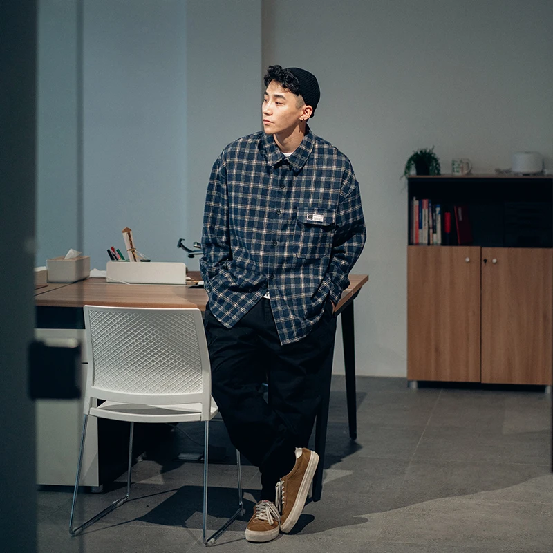 

Рубашка мужская, повседневная, на пуговицах, с длинным рукавом, BD50SS