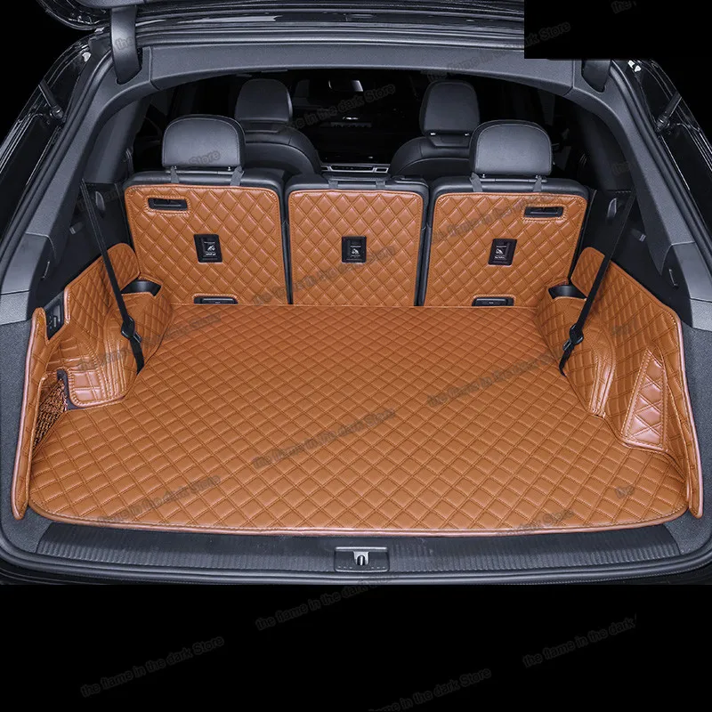 

Кожаный коврик lsrtw2017 для багажника автомобиля, коврик для груза для audi q7 q8 2019 2020 5d, полностью закрывающий багажник, Чехол для багажа