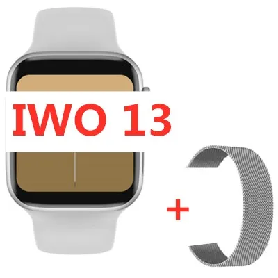 Package iwo 13 Смарт часы 1:1 44 мм часы 5 IP68 водонепроницаемый T8 поддержка кровяного кислорода кровяное давление пульсометр умные часы - Цвет: Package