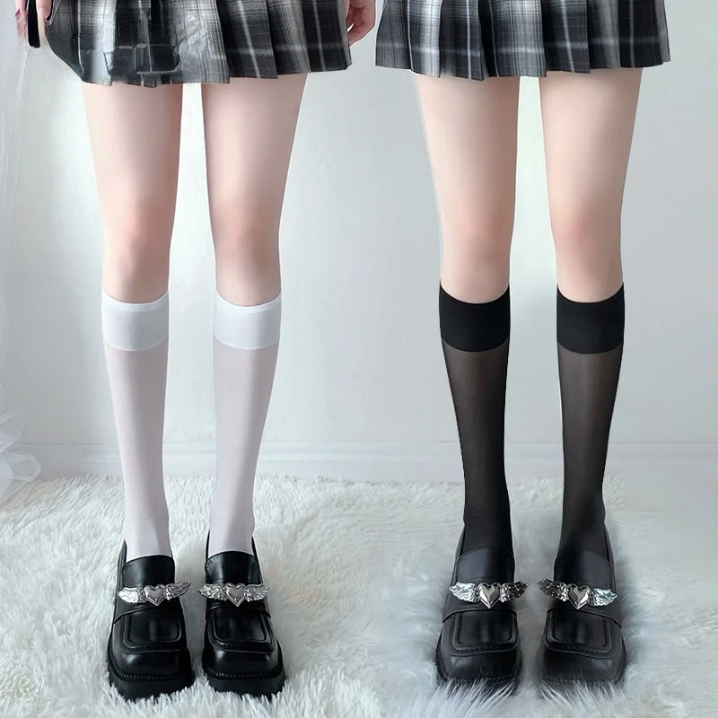 Сексуальные чулки до колена женские бедра фантазийные белые черные выше |