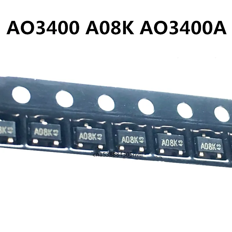 

Оригинал 50 шт./AO3400 AO3400K A08K A09T AO3400A SOT-23