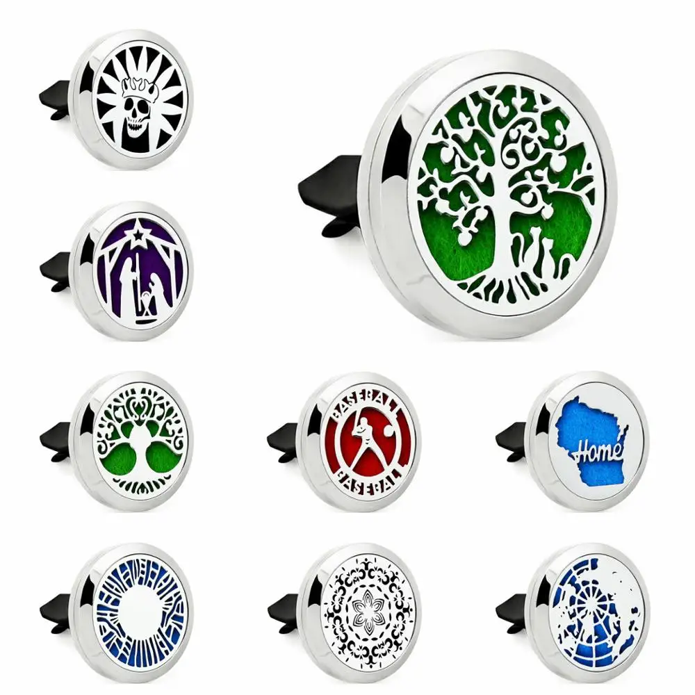 Автомобильные рандомные зажимы с деревом жизни 30 мм спиральные детали из